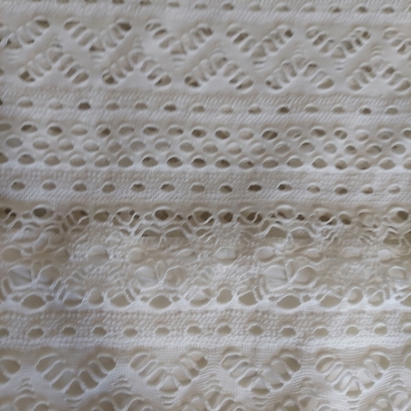 Lookbook Store White Crochet Fully Lined Strapless One Piece Swimsuit - Picture 3 of 15